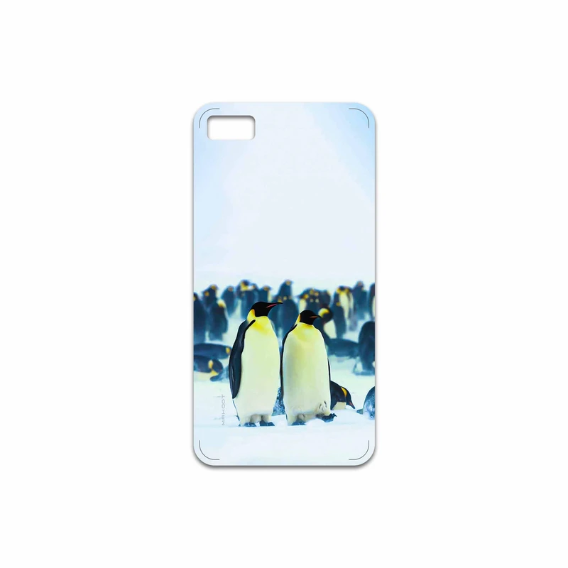 برچسب پوششی ماهوت مدل Penguin مناسب برای گوشی موبایل بلک بری Z10