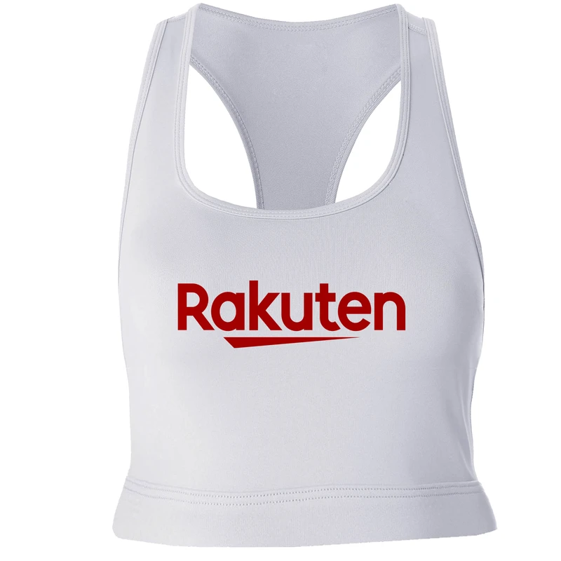 نیم تنه ورزشی دخترانه مدل RAKUTEN کد P004 رنگ سفید