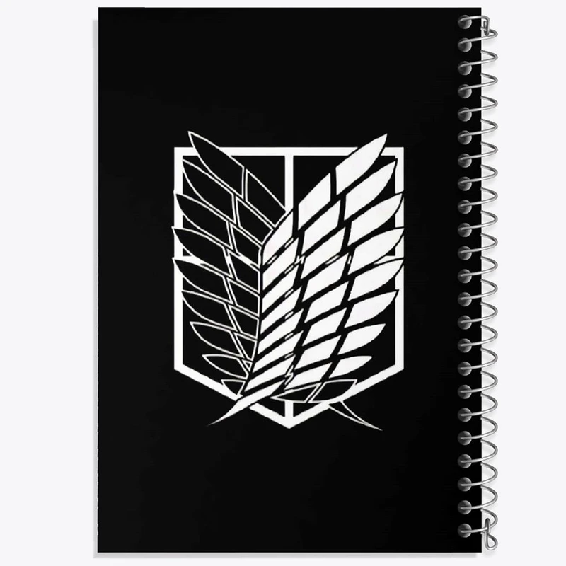 دفتر ژورنال نویسی 50 برگ خندالو مدل نقطه ای طرح انیمه اتک آن تایتان Attack on Titan کد 4851