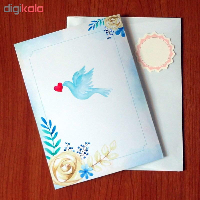 کارت پستال سه بعدی طرح پرنده و قفس کد CP001