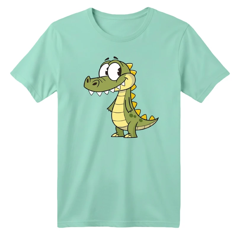 تی شرت آستین کوتاه بچگانه مدل تمساح بامزه