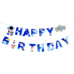 ریسه تولد مدل تولد مبارک طرح فضانورد کد 01