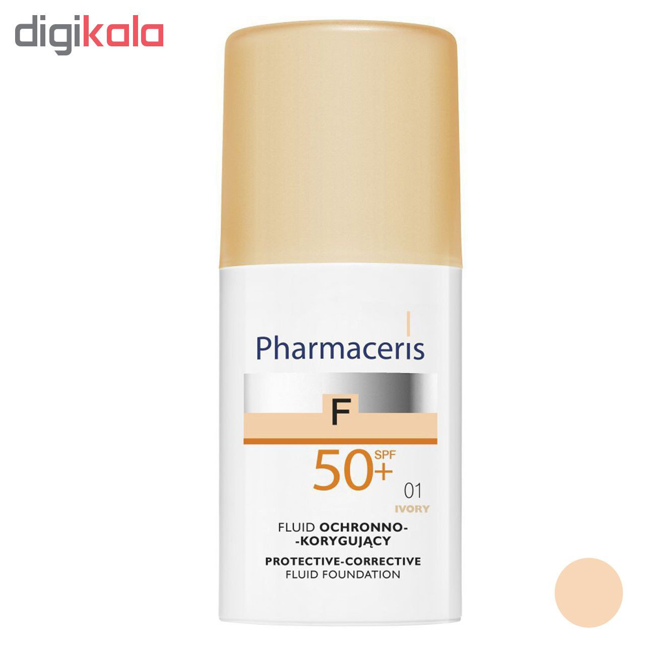 کرم پودر فارماسریز سری Ivory مدل Protective Corrective SPF50 حجم 30 میلی لیتر کرم پودر فارماسریز سری Ivory مدل Protective Corrective SPF50 حجم 30 میلی لیتر