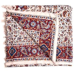 سفره قلمکار درجه یک اثر چیت ساز طرح 2 سایز 100 × 100 سانتی متر