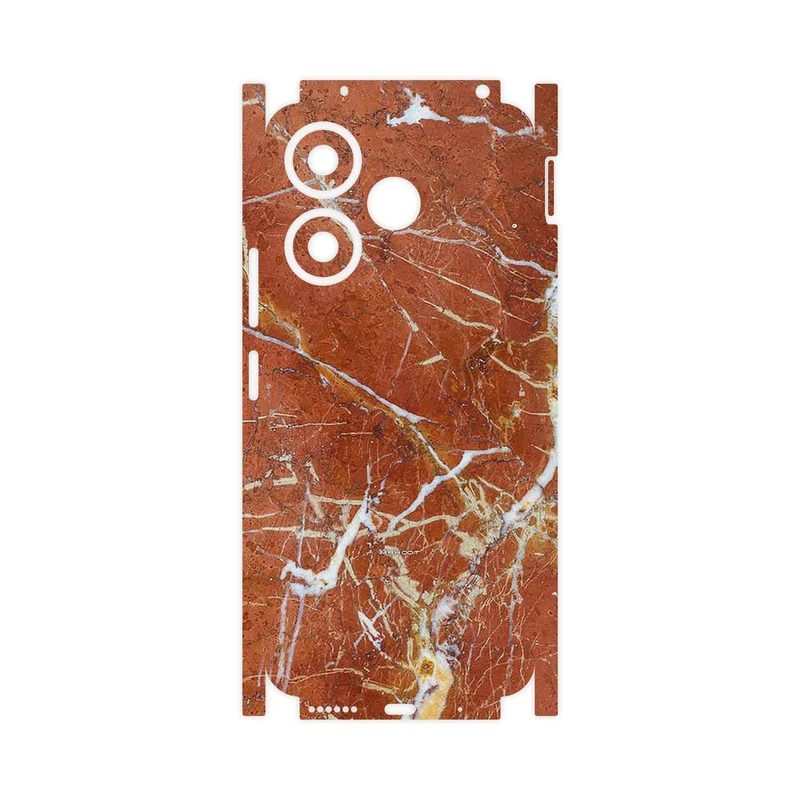 برچسب پوششی ماهوت مدل Red Marble-FullSkin مناسب برای گوشی موبایل شیائومی Redmi 13