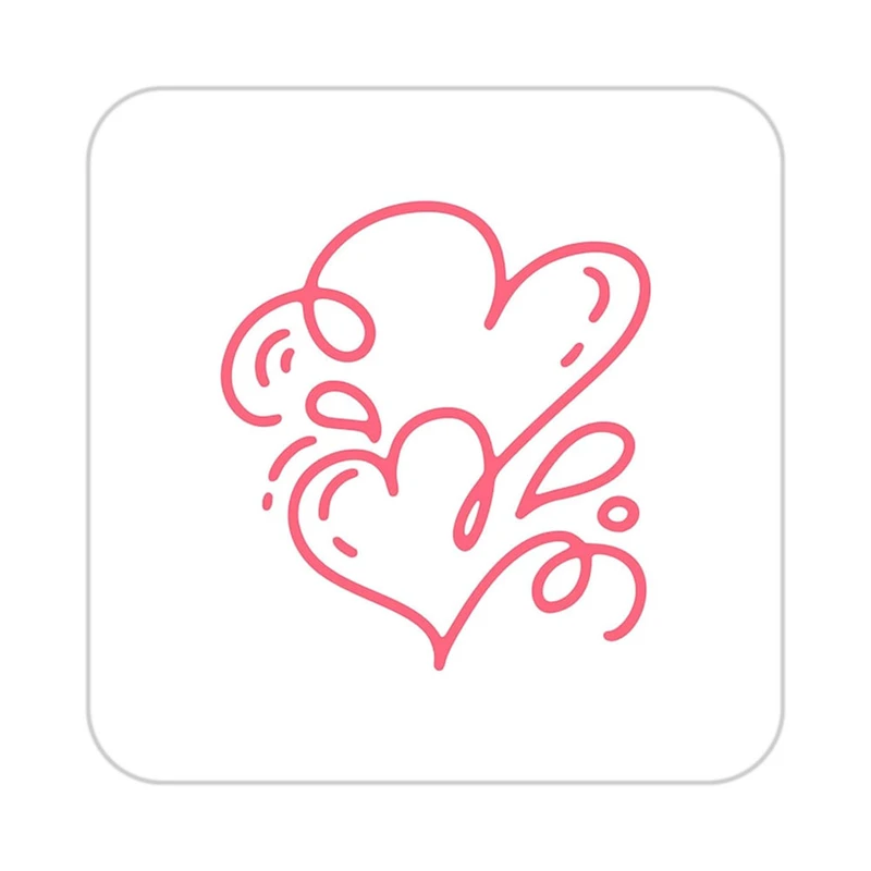 زیر لیوانی کاکتی طرح عاشقانه مدل mp36978