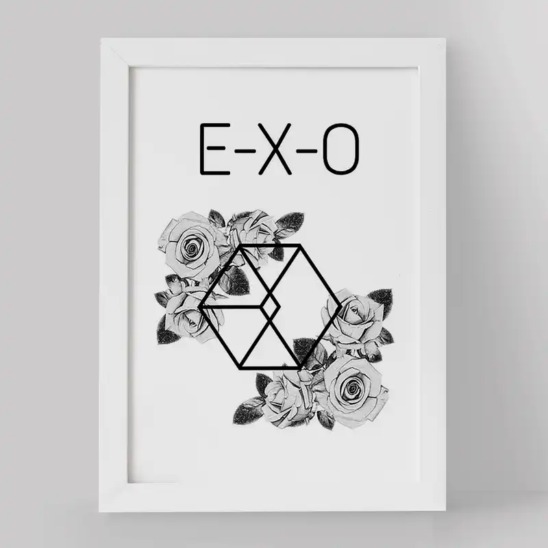 تابلو خندالو مدل گروه اکسو EXO کد 16828