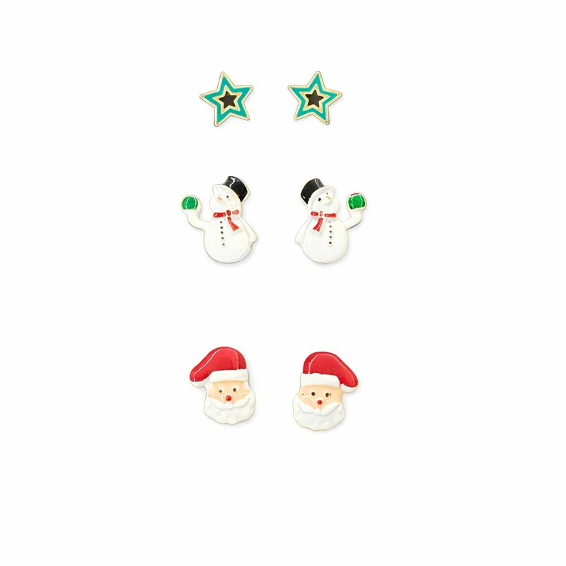 گوشواره دخترانه مدل 01 بسته 3 عددی