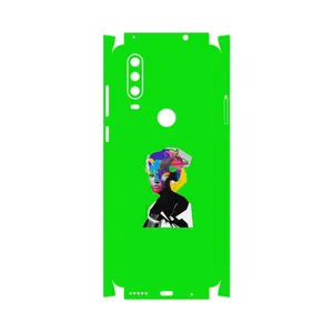 MAHOOT Collage of Women Portrait 3-FullSkin Cover Sticker for Motorola One Action