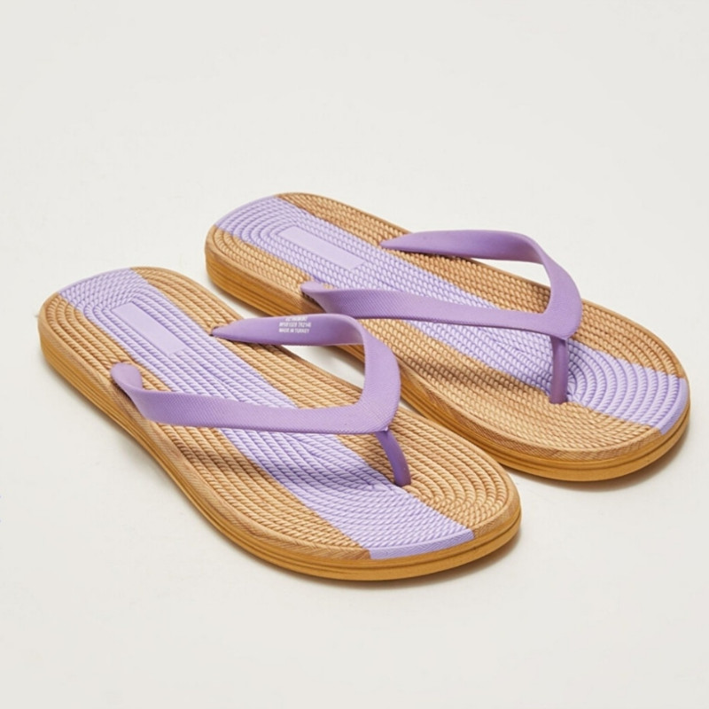 دمپایی لاانگشتی زنانه ال سی وایکیکی مدل طبی دولایه استپ دار