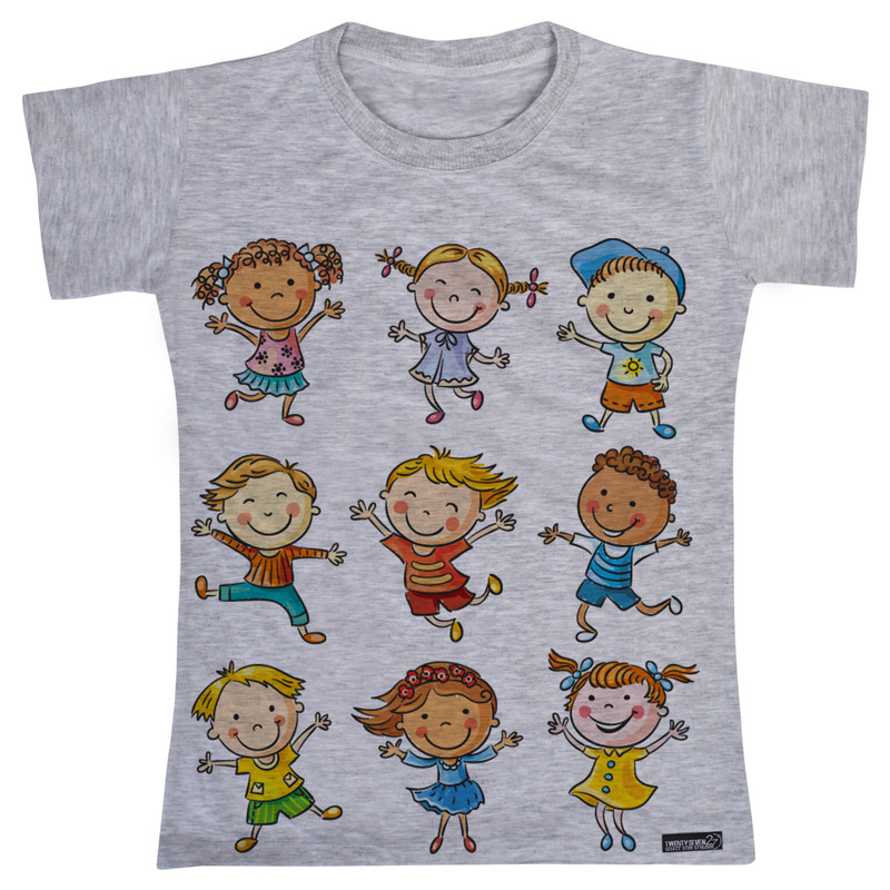 تی شرت آستین کوتاه دخترانه 27 مدل Child Cartoon Drawing کد MH797