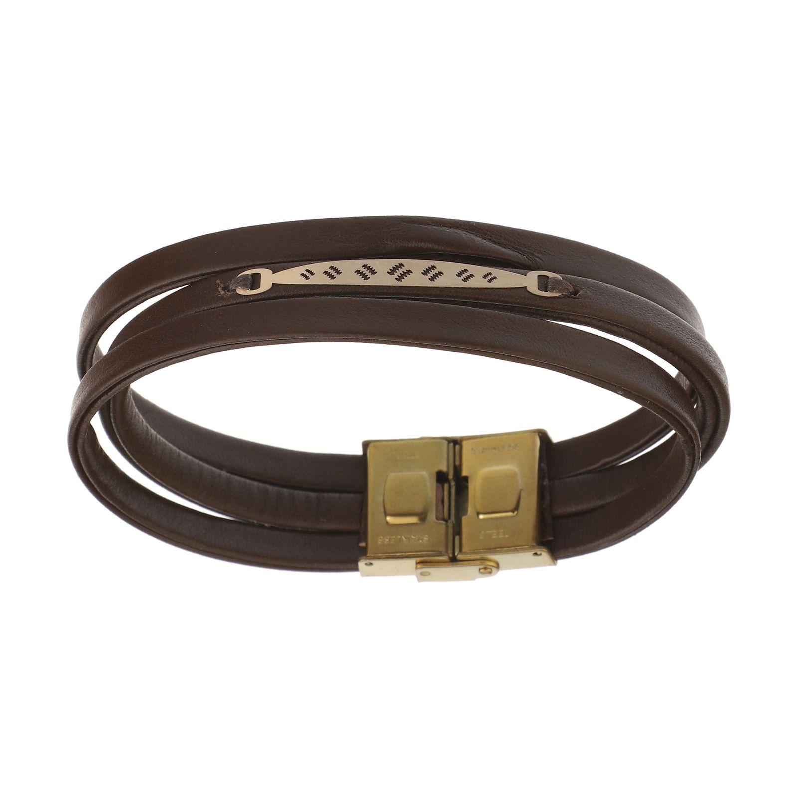 دستبند طلا 18 عیار مردانه مایا ماهک مدل MB1323 -  - 1