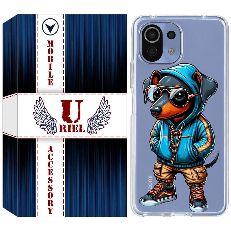 کاور یوریل مدل Clear کد 49 طرح سگ مناسب برای گوشی موبایل شیائومی Mi 11 Lite / 11 Lite 5G NE