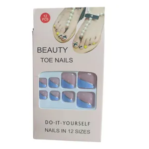 ناخن مصنوعی پا مدل N220 مجموعه 12 عددی 