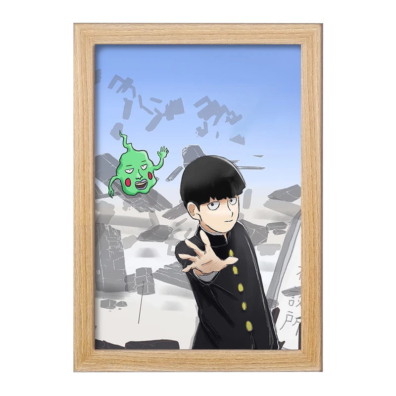 تابلو خندالو مدل شییکو انیمه موب سایکو Mob Psycho 100 کد 24503