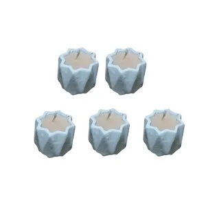 شمع طرح گلدان کوچک مجموعه 5 عددی