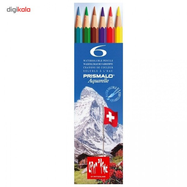 مداد آبرنگی 6 رنگ کارن داش سری پریس مالو آکوآرله کد 0999306