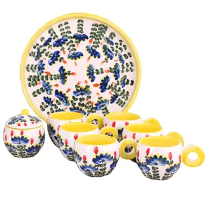 سرویس چای خوری 9 پارچه مدل گل بهار کد N10