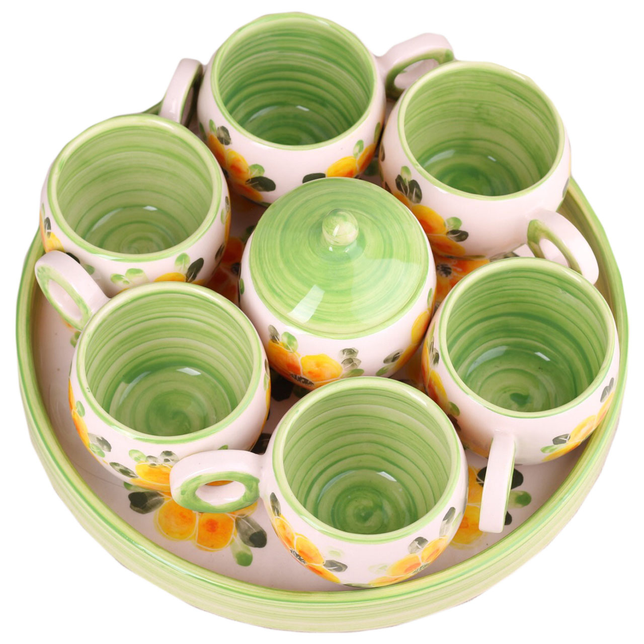 سرویس چای خوری 9 پارچه مدل گل بهار کد N11