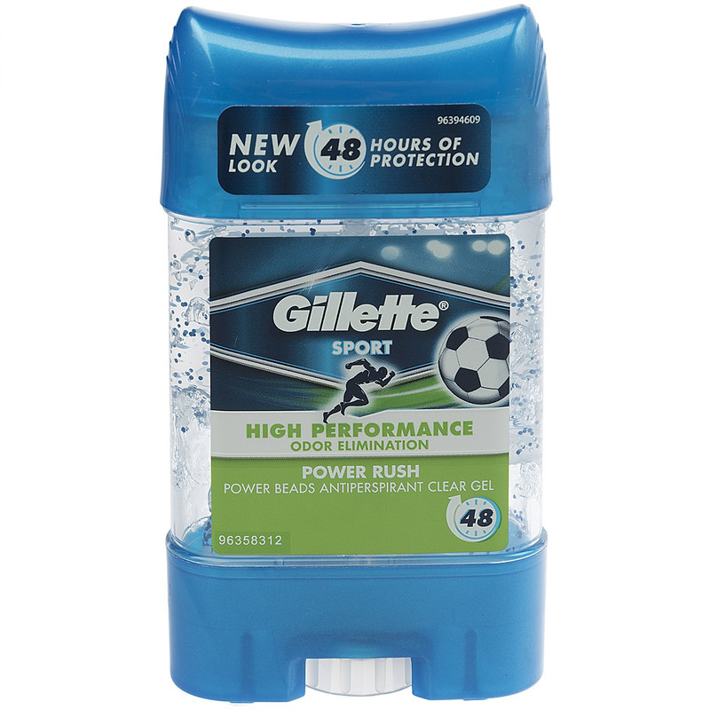 ژل شفاف ضد تعریق مردانه ژیلت مدل Power Beads Power Rush حجم 75 میلی لیتر