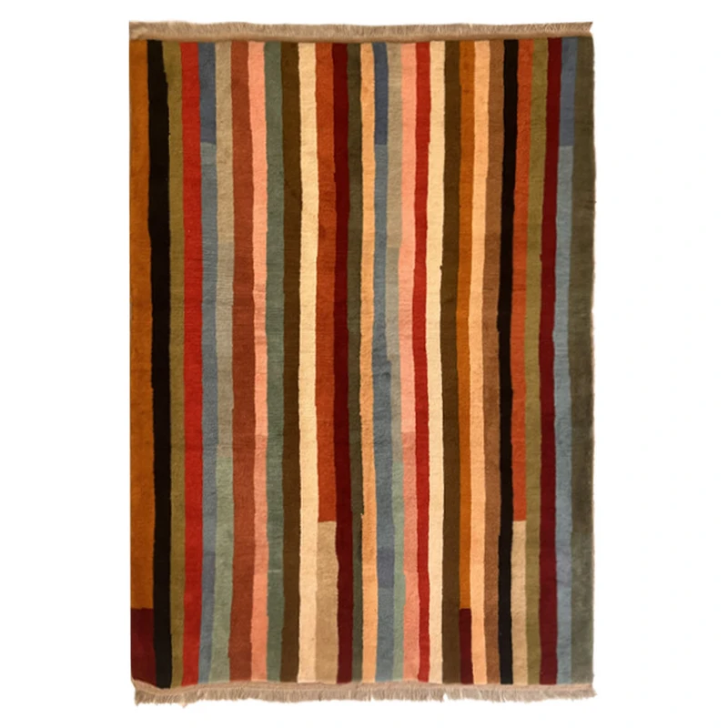 گبه دستبافت قشقایی سه متری کد NKP.RJ0054 زمینه قرمز