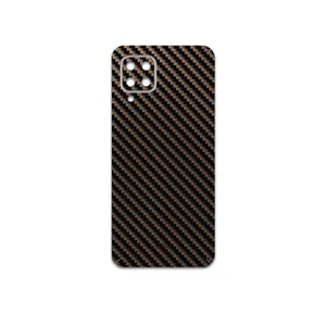 MAHOOT Glossy-Brown-Fiber Cover Sticker for Samsung Galaxy F22