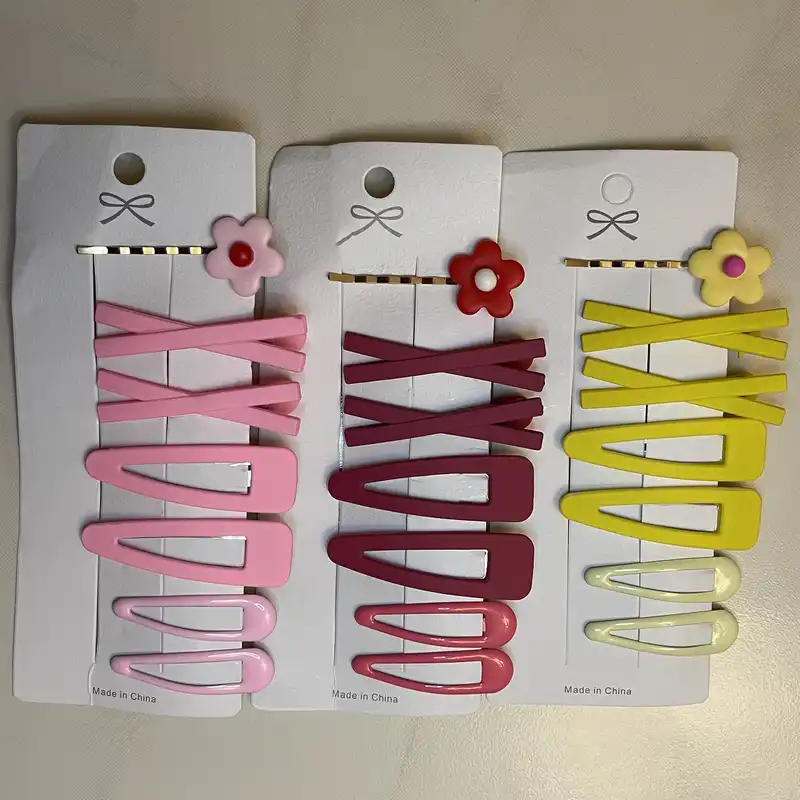 گیره مو زنانه مدل کیوت وارداتی مجموعه 7 عددی