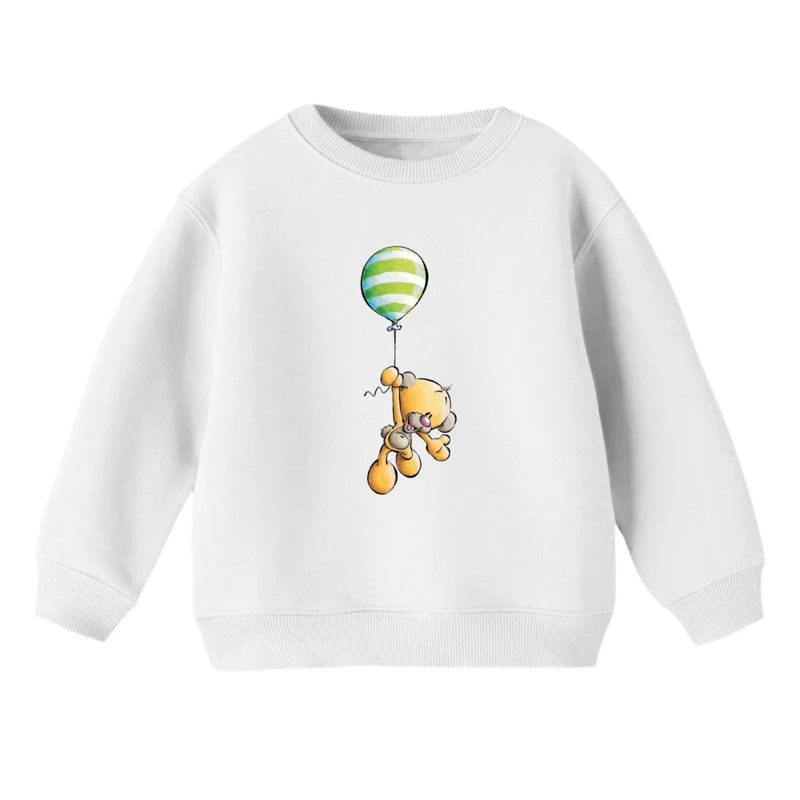 سویشرت بچگانه مدل خرس و بادکنک راه راه