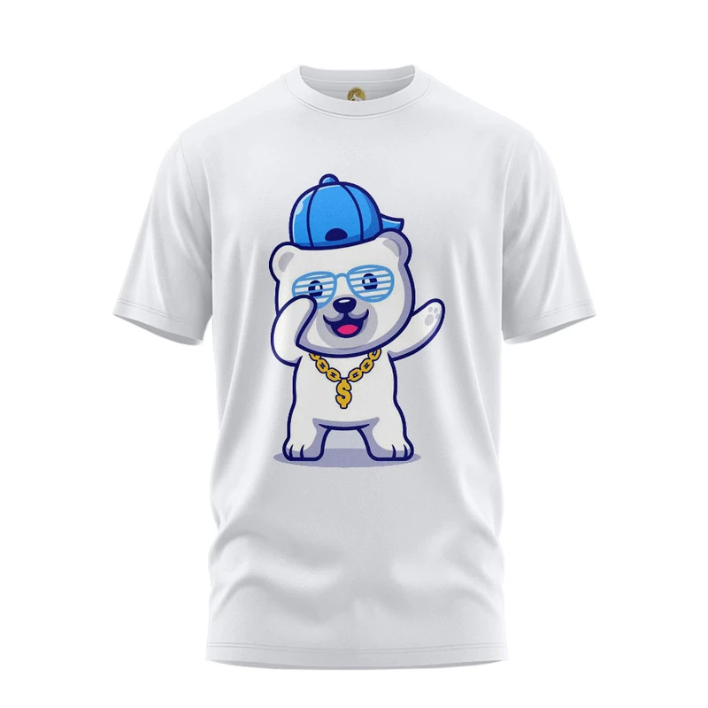 تی شرت آستین کوتاه زنانه هومرو مدل TW345 طرح خرس