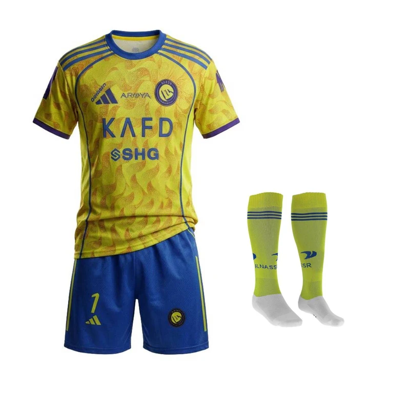 ست 3 تکه لباس ورزشی پسرانه مدل النصر طرح رونالدو  2026