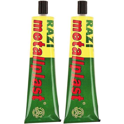 چسب آهن رازی مدل Metallplast حجم 100 میلی لیتر بسته 2 عددی