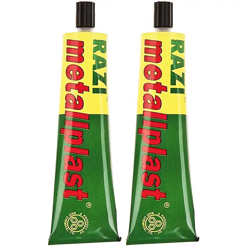 چسب آهن رازی مدل Metallplast حجم 100 میلی لیتر بسته 2 عددی