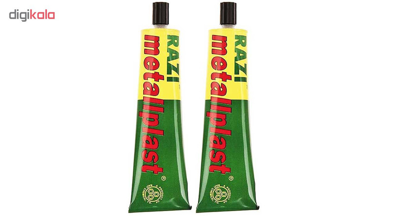 چسب آهن رازی مدل Metallplast حجم 100 میلی لیتر بسته 2 عددی