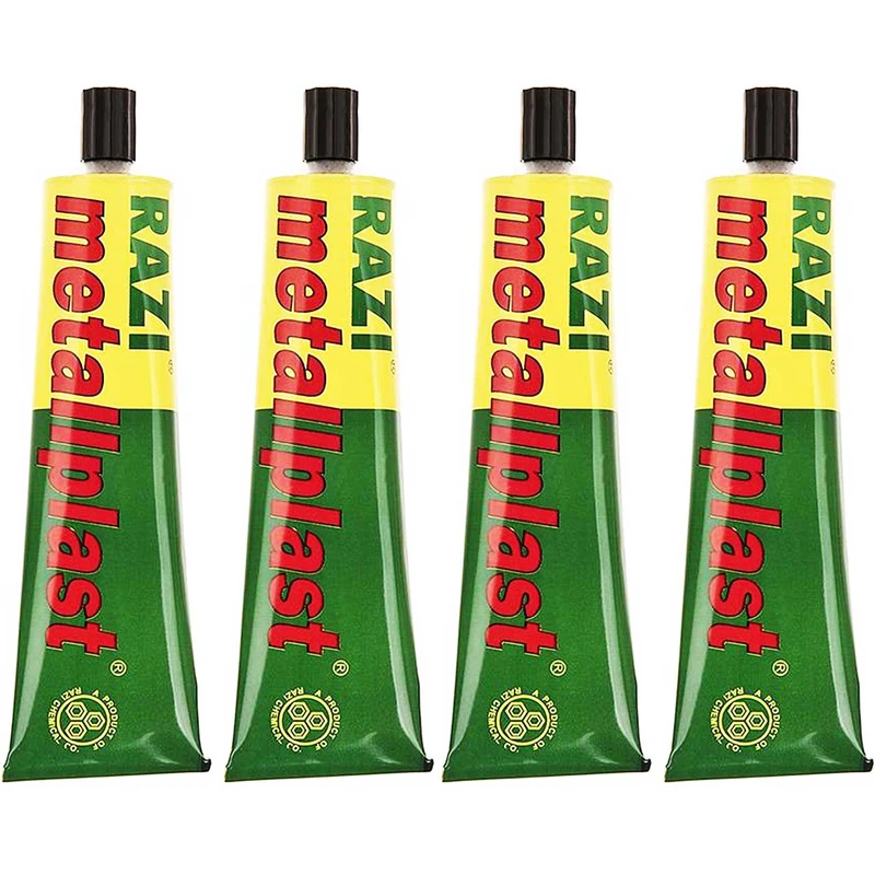 چسب آهن رازی مدل Metallplast حجم 100 میلی لیتر بسته 4 عددی
