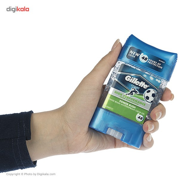 ژل شفاف ضد تعریق مردانه ژیلت مدل Power Beads Power Rush حجم 75 میلی لیتر