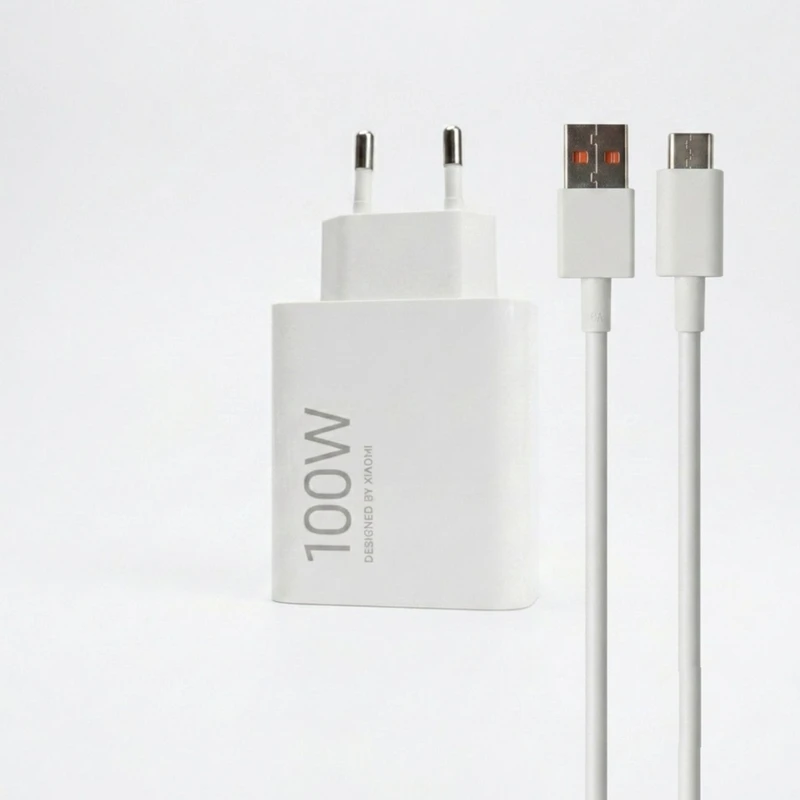 شارژر دیواری ۱۰۰ وات مدل MDY-19-ER به همراه کابل تبدیل USB-A به USB-C