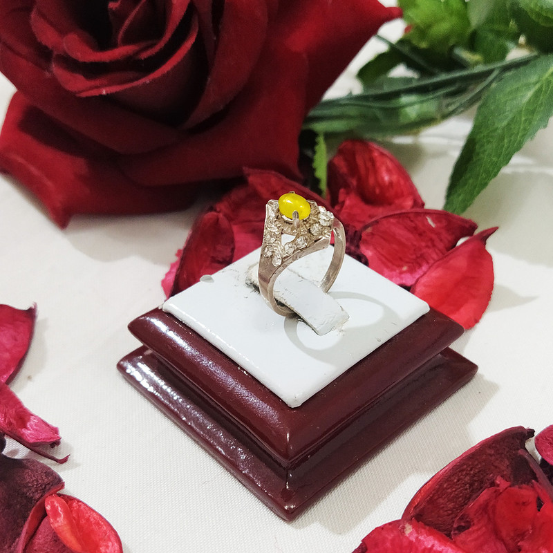 انگشتر نقره زنانه سلین کالا مدل شرف الشمسce-As104