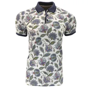 پولوشرت آستین کوتاه مردانه مدل هاوایی آستین کشی طرح شاه عباسی