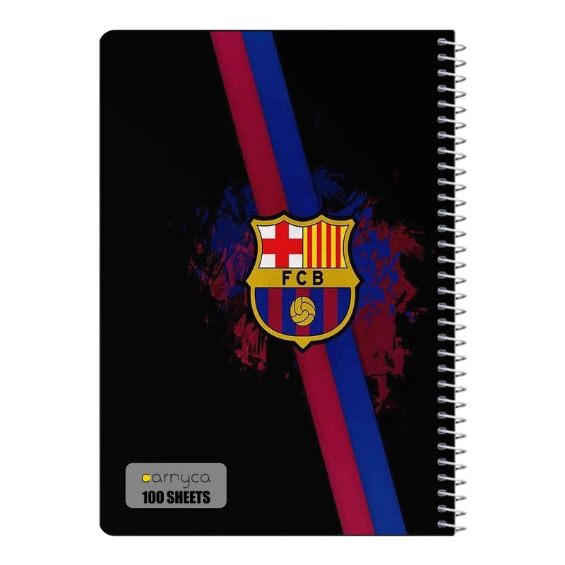 دفتر مشق 100 برگ سیمی کارنیکا طرح بارسلونا Barcelona کد 32605