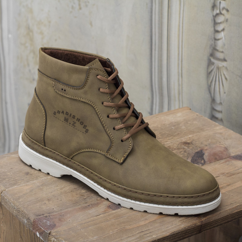 نیم بوت مردانه مدل دژاوو رنگ کرم