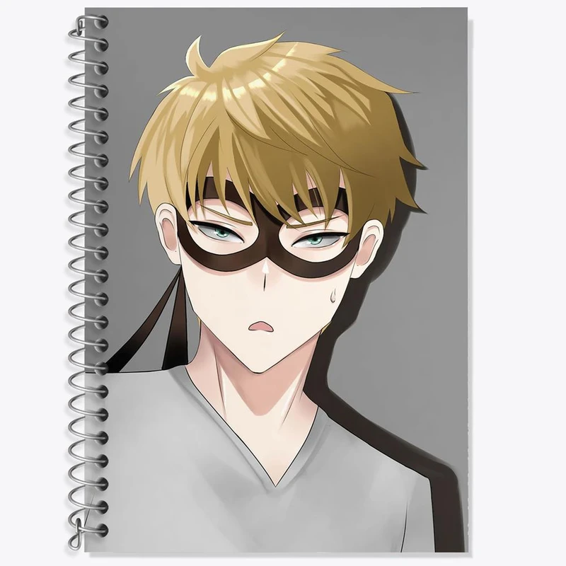 دفتر زبان 50 برگ خندالو مدل سه خط طرح لوید فورجر انیمه اسپای ایکس فمیلی Spy x Family کد 17725