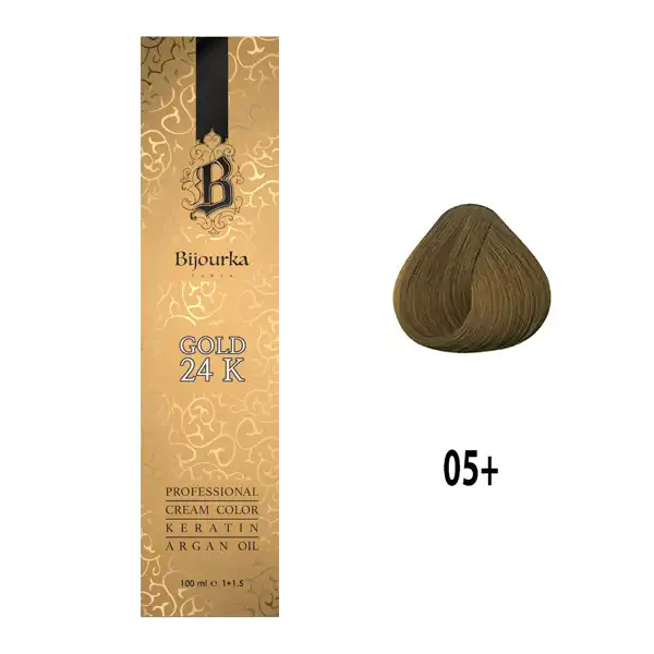 رنگ مو بیجورکا شماره 5+ حجم 100 میلی لیتر رنگ قهوه ای روشن اکسترا