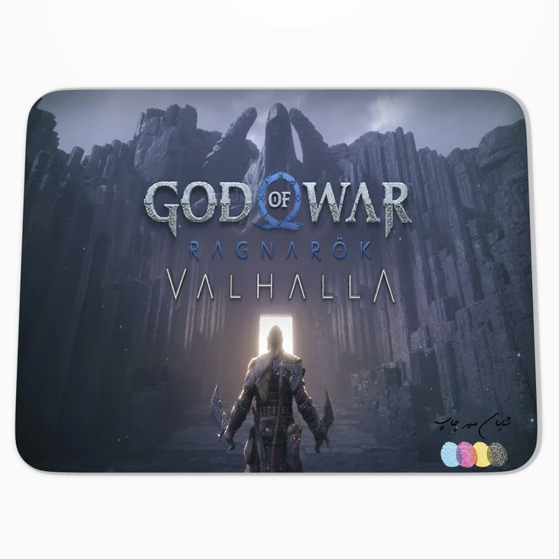 ماوس پد مدل شایان مهر چاپ طرح god of war valhalla 03