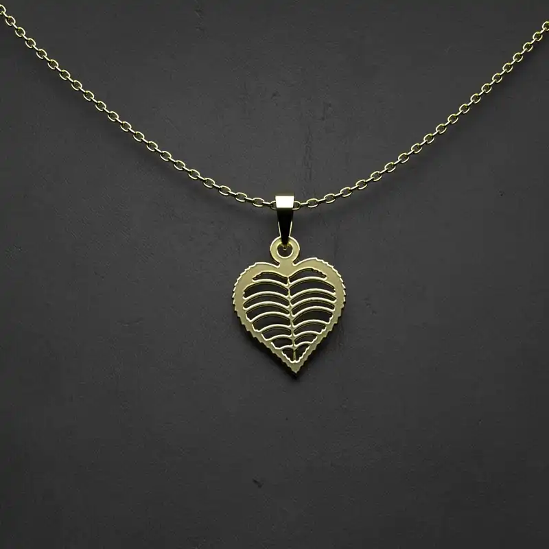 گردنبند طلا 18 عیار زنانه مدوپد مدل  طرح قلب کد MM1099