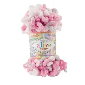 کاموا آلیزه مدل پافی اسپرت دانه درشت انگشتی کد 6370