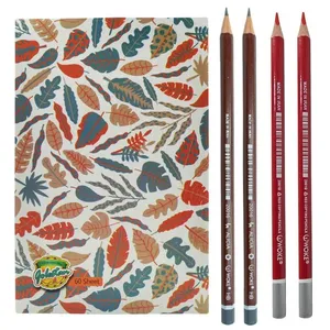 مداد مشکی ووک مدل چهره به همراه دفتر مشق و مداد قرمز مجموعه 5 عددی