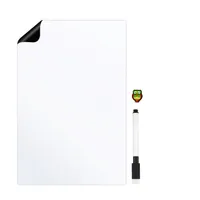 تخته وایت برد هوم اند فریج مدل 06 سایز 15x20 سانتی متر به همراه ماژیک و مگنت مجموعه 3 عددی