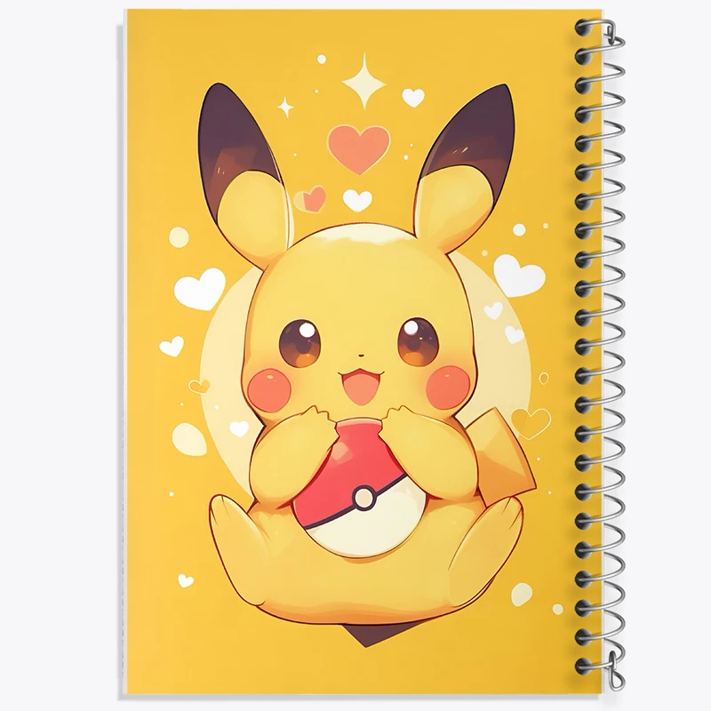 دفتر مشق 50 برگ خندالو طرح انیمه پوکمون کد N4308