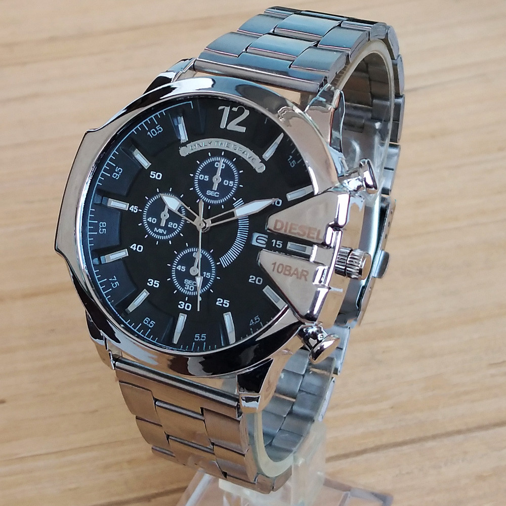 ساعت مچی عقربهای مردانه مدل بند فلزی شاخدار کد 25 NGH ساعت مچی عقربهای مردانه مدل بند فلزی شاخدار کد 25 NGH