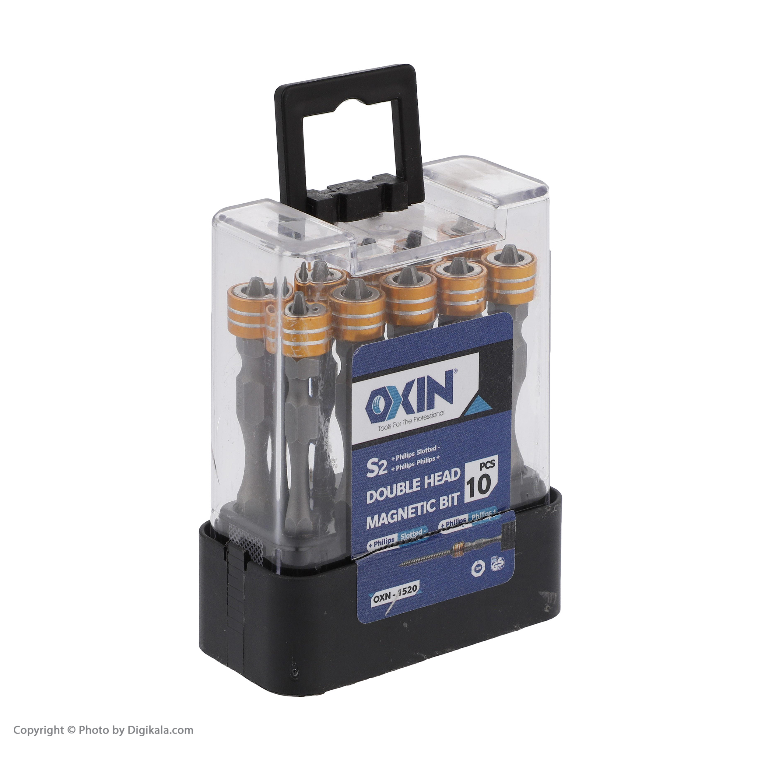 سری پیچ گوشتی شارژی اکسین مدل 1520 بسته 10 عددی